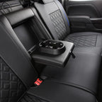 Chevy Silverado Seat Covers,Leather Seat Covers for GMC Sierra,Custom Fit 2007-2026 1500 2500HD 3500HD Crew Double Extended Regular Cab,LT LZT RST(Full Set,Black Blue) - Image 8
