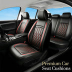 Fit for Camry Seat Covers Compatible with Toyota Camry 2012-2026 Waterproof Breathable Leather Automotive Seat Cushions Protector, Airbag Compatible,Easy to Install,Full Set 5 Seats(Redline) - Image 2