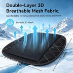 Cooling Car Seat Cover, Black Automotive Air Ventilated Cooling Seat Cover with 3 Adjustable Speeds for Summer Driving, Comfortable Cooling Car Seat Cushion for Car SUV Truck Van, Home & Office Chair - Image 2