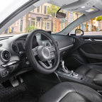 SEG Direct Car Steering Wheel Cover for Prius Civic Model 3 / Y 14"-14.25" | Small Size 35.5-36 cm for Camaro, Microfiber Leather, Anti-Slip Comfortable Grip, Auto Interior Accessories, Black - Image 7