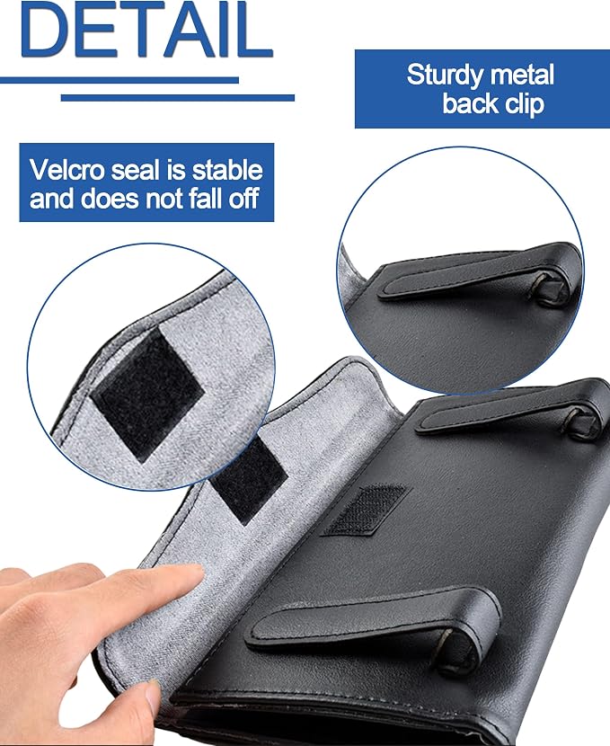 Bling Car Sun Visor Tissue Box Holder, PU Leather Car Napkin Holder, Black | Car Tissue Holder, PU Leather, with Crystal Rhinestones, Backseat Napkin Case, auto interior Accessories, for Women - Image 5