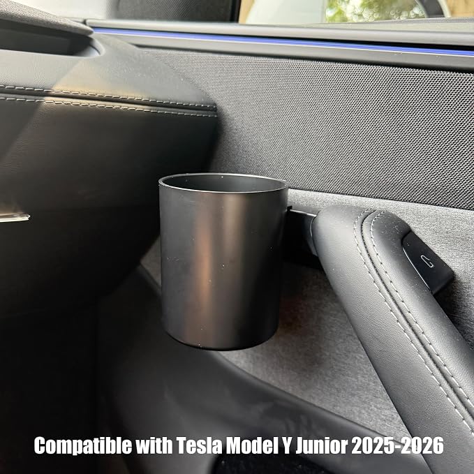 ROCCS 2PCS Car Door Cup Holder for Tesla Model Y 2025 Junior,Left&Right Side Door Drink Cup Holder Expander Organizer Accessory - Image 8