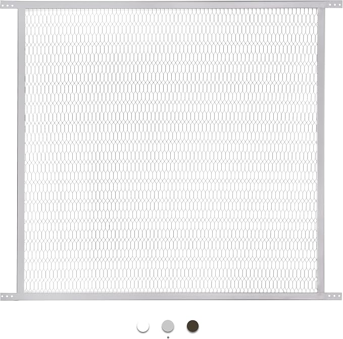 Guardian Steel Pet Grille Screen Door Protector for Dogs Pets Cats Scratch Protector Replacement (Grey, 30 inch) Screen Door Guard Pet Proof Rv Screen Door Grill Guards - Image 6