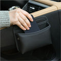 JEYODA Car Seat Side Storage Pocket, Small Organizer,PU Leather Multifunctional Console Side Organizer Bag for Phone, keys, sunglass,wallet,ect (Black) by JEYODA