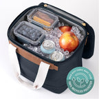 CleverMade Malibu Luxe Collapsible Cooler, 18 Can (25 lbs) - Leeward Navy | Keep Drinks Cold Without Hard-Cooler Bulk | Layered Insulation, Leak-Resistant Liner, and Adjustable Strap Simplify Travel - Image 5