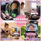 Kids Travel Tray for Car Seat, Toddler Car Seat Activity Tray, Kids Carseat Lap Table, Road Trip Essentials for Airplane, Lap Desk for Kid Roadtrip Activities, Butterfly - Image 3