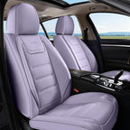 Coverado Car Seat Covers, Front Covers for Cars, Car Seat Cover Front Seats, Car Seat Protector Waterproof, Leather Car Seat Cushion, Universal Interior Covers Seat Protectors for Most Cars Purple by COVERADOAUTO