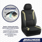 Skechers Memory Foam Car Seat Covers, Air Cool Mesh Thick Seat Covers, Car Seat Full Sets Airbag Compatible, Automotive Comfort Protection for Most Cars,Vans,Trucks, SUVs,Beige - Image 5