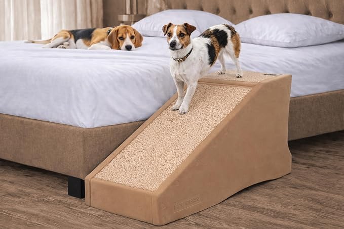 Pet Gear Stramp Stair and Ramp Combination for Dogs/Cats, Sand Dune | Easy Step, Lightweight/Portable, Sturdy, Easy Assembly (No Tools Required) by PetGear