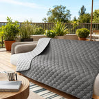 gogobunny 100% Double-Sided Waterproof Dog Bed Cover Pet Blanket Sofa Couch Furniture Protector for Puppy Large Dog Cat, Reversible (82x120 Inch (Pack of 1), Dark Grey/Light Grey) - Image 6