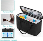 Trunab Insulated Medicine Storage Bag Travel Pill Bottle Organizer,Black | Medication Bag for Prescription, Insulin, Supplements or Medical Supplies,Bag Only - Image 2