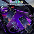BFXM Car Interior Lights, LED Lights Strip with Cigarette Lighter Adapter | LED Lights for Car, Car Ambient Lighting, App & Remote Control Music Sync Color Change Lights for Truck Car Decor - Image 4