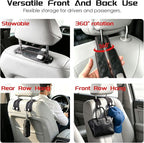 Car Headrest Hook, Grey, 2-Pack - Image 4