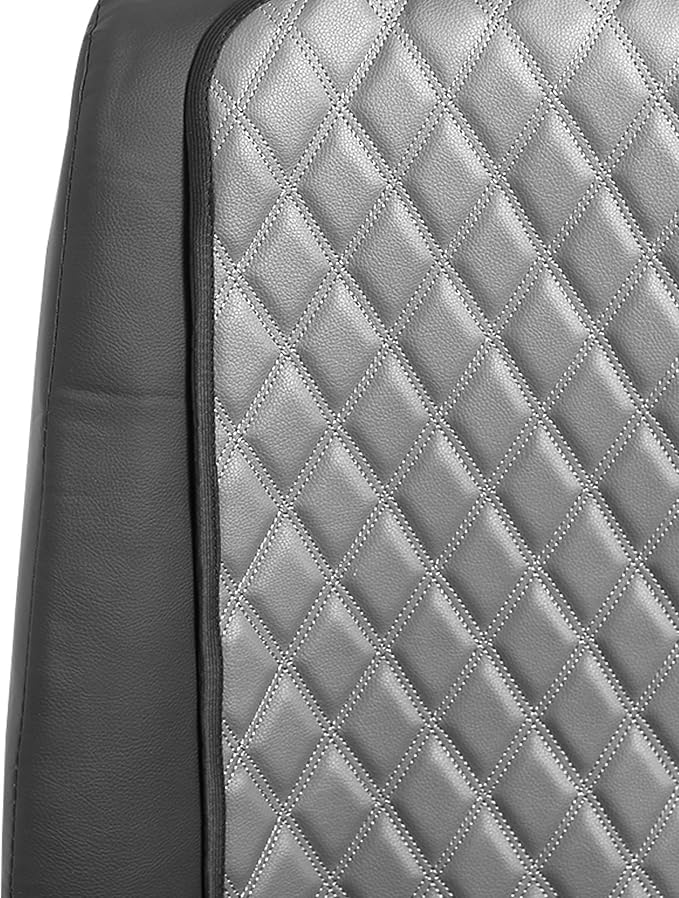 FH Group Car Seat Cushion – Faux Leather Single Front Seat Cover with Front Pockets, Airbag Compatible, Universal Fit Car Seat Cushion for Driver or Passenger Seat, SUV, Truck, Sedan & Van – Gray - Image 6