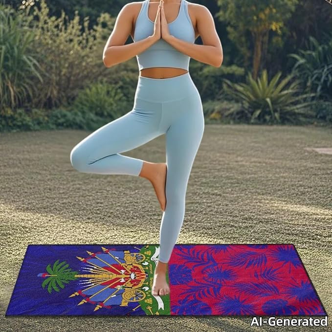 SEANATIVE Flag of Haiti Car Cushion Towels Auto Seat Protectors - Absorber Towel for Car Wash Car Seat Covers, Post-Workout & Dog Owners (33.1" x 60.67") - Image 3
