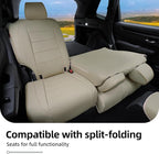 Lolcar CRV Seat Covers Custom Fit for Honda CRV 2023 2024 2025 2026 Leather Car Seat Cover Full Set for Trucks SUV,Waterproof Car Seat Cushion,Faux Leather （Beige） - Image 6