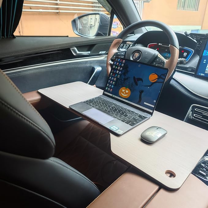 Larger Car Tray Desk for Laptop,Rear-Row Legless Tray Table for Dining, Working, Relaxing,Car Travel Essentials for Long Trips with Family - Image 5