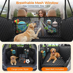 URPOWER Dog Back Seat Extender for Full-Size Crew Cab Trucks, Hard Bottom | Supports 550 lbs, Stable 3-Panel Hard Bottom, Added High-Density Foam for Comfort, Waterproof 900D Oxford, 45% More Space - Image 3