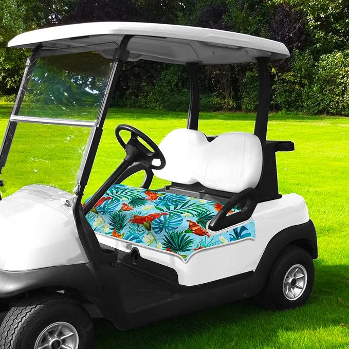 ENYORSE Golf Cart Seat Covers, Tropical Floral Seat Towel Blanket, Soft Breathable Microfiber, Keeps Seats Cool & Comfortable, 51”x31”, Fits 2 & 4 Passenger EZGO, Yamaha,Club Car Carts - Image 7