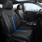 RIDEPOSH Custom Fit Seat Covers for Honda Civic 2022-2026 | Sedan EX 2022-2026, Sport 2025 2026, Faux Leather, 60/40 Split Rear, Rear Armrest, Waterproof, Airbag Compatible, Full Set by RIDEPOSH