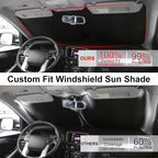 Windshield Sun Shade for 2015-2020 Mercedes Benz GLA Accessories | Full covered, Foldable & Durable, Block UV Rays, Reduce Heat, Easy to install, Keep Car Cooler - Image 2