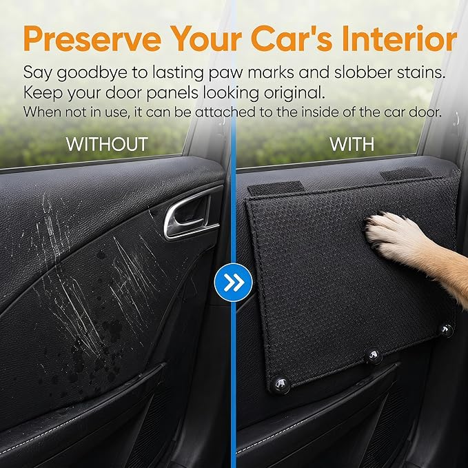 Dog Car Window Sill Protector Pad, Secure Fit Chin Rest for Dogs | 4-layer cushioned dog window pad helps absorb bumps, stays secure on highway rides, and doubles as a small-dog car mat - Image 8