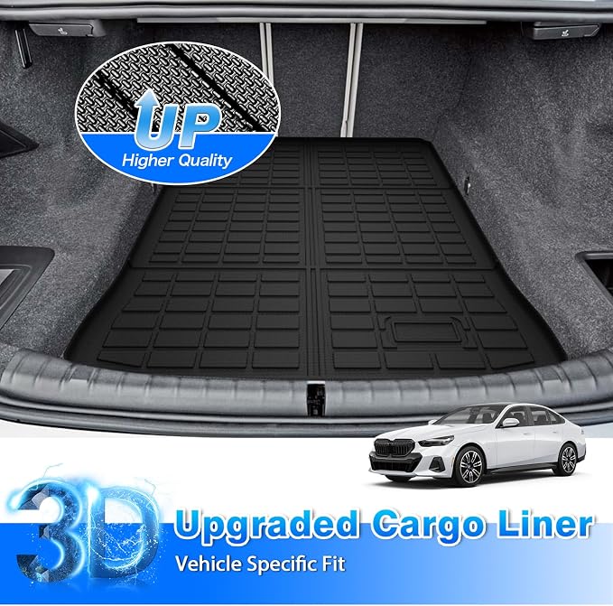 G30 Cargo mat - Trunk Mat for BMW G30 5 Series 2017-2023 | All Weather Trunk Mat for G30 Accessories, Heavy Duty Rubber Mats, Car Accessories - Image 2