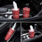 SINGARO Car Tissue Holder, 4 Pack Car Cup Holder Facial Tissues with Travel Tissue Bag, Quick and Convenient Flower Combination Car Tissue Box(4 Canisters/200 Tissues) Red - Image 5