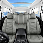 for Subaru Forester 2009-2026 Car Seat Covers, Full Set, Gray | Luxury Full Coverage Leather Seat Protectors, Waterproof Breathable, Non-Slip, Easy to Install, Airbag Compatible, All-Season - Image 2