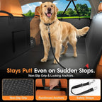 XL Hard Bottom Dog Car Seat Cover, 58"×69", Waterproof PU Leather | Stable Hard Bottom Support for Comfortable Rides with Large Dogs - Image 6