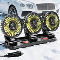Portable 3-Head Car Cooling Fan, Fans for Vehicles Cars (No Battery) by Iriquart