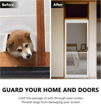 Steel Pet Grille RV Screen Door Protector For Dogs Pets Cats Scratch Protector Replacement White 36 Inch Screen Door Guard Pet Proof - Image 3