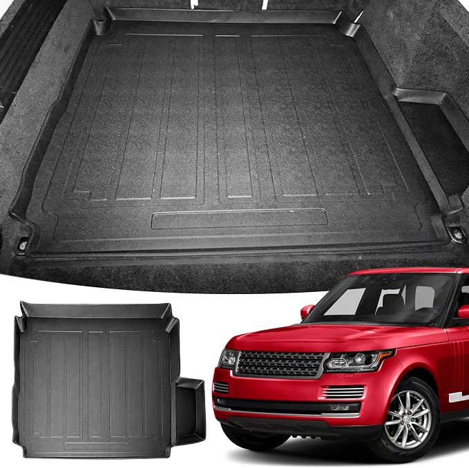 Premium Cargo Liner for Land Rover Range Rover 2013-2022 - Custom Fit Car Trunk Mat - All-Season Black Cargo Mat - 3D Shaped Laser Measured Trunk Liners for Land Rover Range Rover by TrunkNets