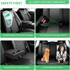 Fit Ariya Car Seat Covers for Nissan Ariya 2023 2024 2025 2026-Upgraded Premium Breathable Cooling Ice Silk Leather Seat Covers,All-Weather Breathable Seat Cushion Protector,Full Set,Black - Image 5