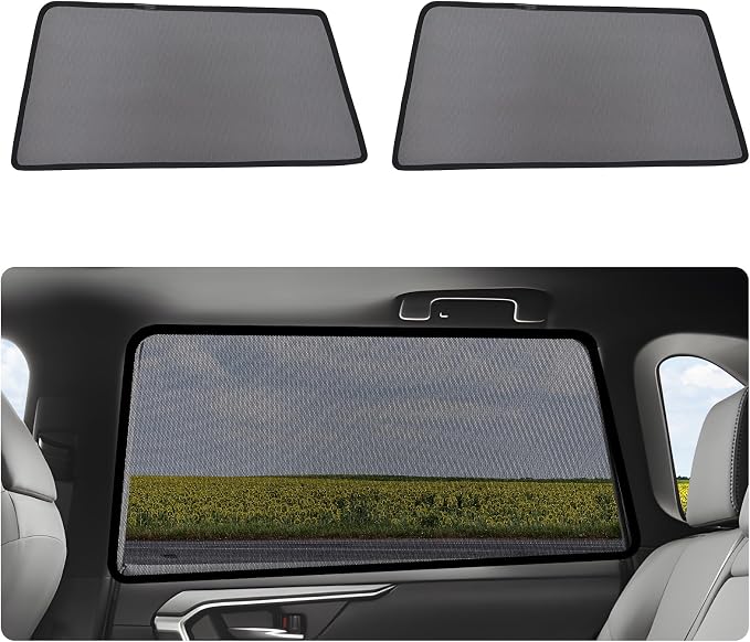 RAV4 Window Shades 2019-2024, Rear Side Mesh, 2PCS | Custom Fit Window Shades, Breathable Mesh Blocks UV Rays, Reduces Heat & Glare, Creates Comfort for Babies & Rear Passengers - Image 8