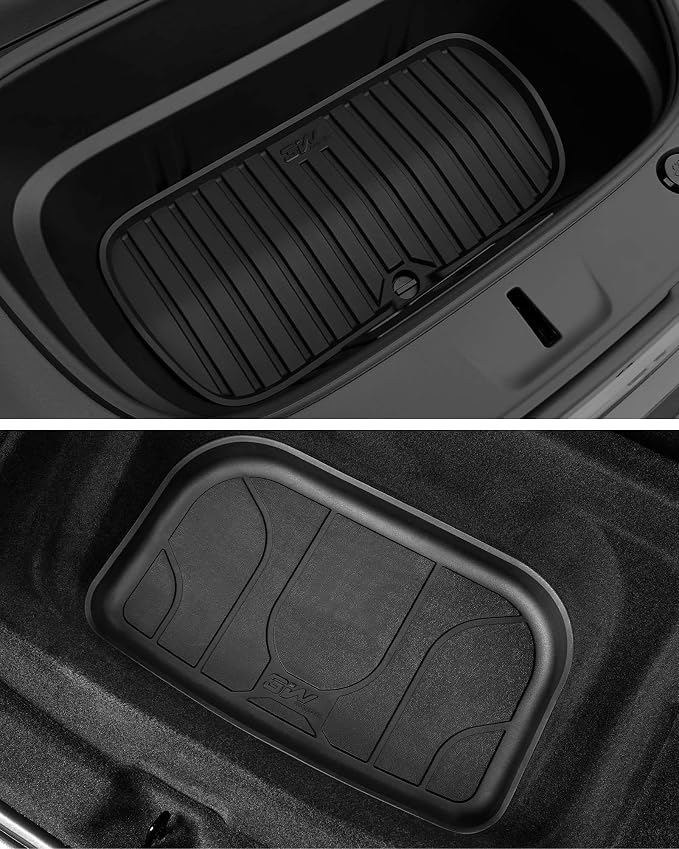 3W Tesla 2025-2026 New Model Y Juniper Floor Mats and Cargo Liners 10PCS | (Not for Standard) Full Set TPE Floor Liner, Cargo Mats and Seat Back Cover Protector, Car Mats for Tesla Model Y Accessories - Image 8