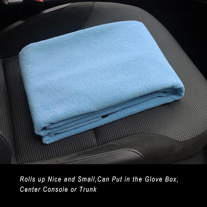 Car Seat Cover Protector Front Seats,for Gym Workout,Running,Swimming,Beach and Hiking,Waterproof Sweat Towel Bucket Seat Covers for Cars SUV Trucks (Sky Blue, 1Pcs) - Image 7