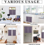 RYB HOME 54 inch Blackout Curtains for Living Room Bedroom, Rod Pocket | Thermal Insulated,Room Darkening,Temperature Balance,Shades for Studio Dorm Rental Room,W42 x L54,Greyish Purple,2 Panels - Image 8