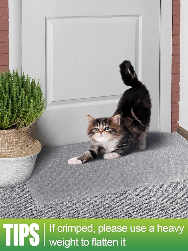 MEWTOGO 9.18Ft(L) Anti-Slip Carpet Protector for Pets | Cat Carpet Protector, Scratch-Resistant Pets Scratch Stopper, Easy to Cut Floor Runner Under Doorway to Prevent Tearing - Image 7