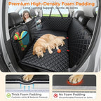 URPOWER Dog Back Seat Extender for Full-Size Crew Cab Trucks, Hard Bottom | Supports 550 lbs, Stable 3-Panel Hard Bottom, Added High-Density Foam for Comfort, Waterproof 900D Oxford, 45% More Space - Image 5