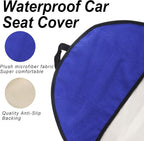 Sweat Towel Car Seat Cover Protector Front Seats for Gym Workout, Running, Swimming, Beach and Hiking, Waterproof Universal Seat Cover for Car, Trucks, Van & SUV (1, Blue White Stripe, Front) - Image 5