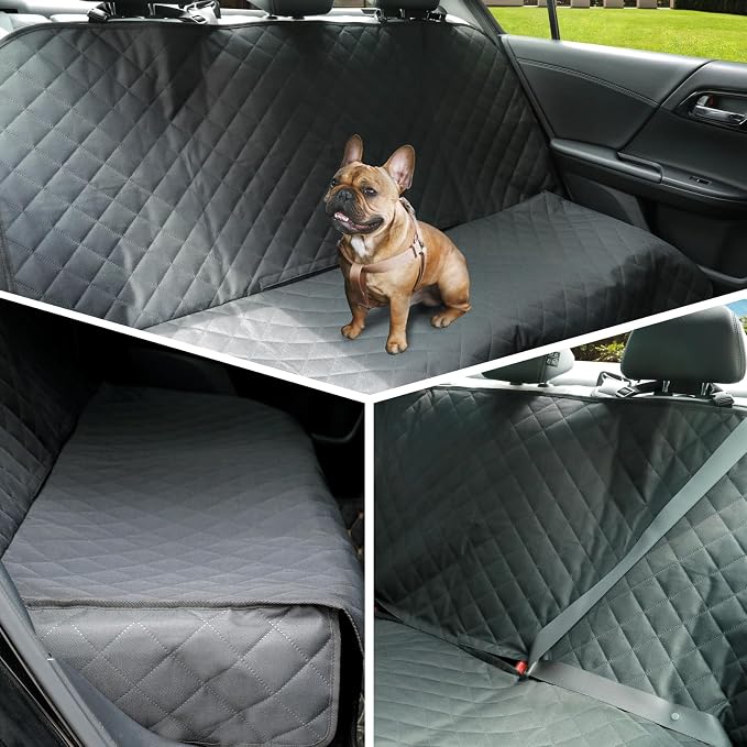 Meolsaek Dog Car Seat Cover Back Seat,Waterproof Nonslip Seat Protector | 600D oxford fabric,55"x45" size fits most cars,trucks,SUVs,Anti-slip,Waterproof,Easy to clean dog seat cover for back seat - Image 7