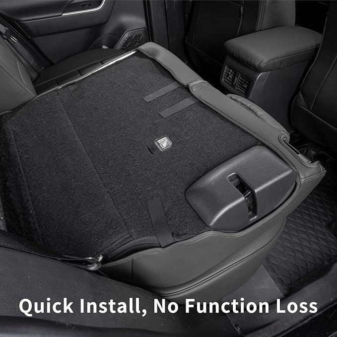 coverdream Full Set Leather Seat Covers for Toyota Corolla 2009-2013 Base,L,LE,XLE Sedan,Airbag Compatible,Waterproof Car Seat Protector,Fit Like A Glove(Black & Red-2) - Image 9