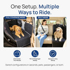 evori Dog Guard, Waterproof Dog Car Seat Cover with Mesh Barrier, Hammock | Nonslip back seat protector with mesh divider for cars, trucks and SUVs, scratchproof dog blanket, adjustable straps - Image 6