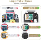 LUCMO Car Backseat Organizer with Foldable Tablet Holder, Black | 6 Storage Pockets,Foldable Food Tray,Protectors Kick Mats,Travel Accessories,Seat Cover,Road Trip Essentials - Image 3