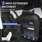 1:1 Custom Car Seat Covers Fit for Toyota RAV4 2019-2025 2026 | Fit for RAV 4 LE, XLE, XLE Premium, Limited Full Set Faux Leather Waterproof Seat Protectors(5-Seater, Black&Grey) - Image 4