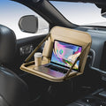 Backseat Car Organizer with Tray 1 Pack,Car Back Seat Eating Tray for Kids, Multifunctional Laptop Desk,Back Seat Car Storage & Tablet Holder for Children(Beige, 1PC) by GMQ