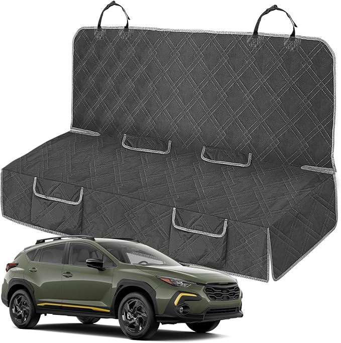 Dog Car Seat Cover for Subaru Crosstrek 2013-2025 | Waterproof Pet Bench Seat Cover for Back Seat, 600D Heavy Duty Scratch Proof Nonslip Truck Seat Covers for Dogs by Kistrba