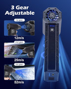 Turbo Fan for Car, Handheld Blower 130000 RPM, Air Duster for Car Detailing | Portable high-speed blower for computer keyboard cleaning, camera lens dust removal, car detailing & electronics dusting. - Image 3