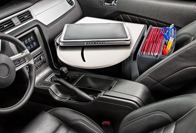 AutoExec Roadmaster Car Desk for Your Vehicle Workstation and Mobile Office, Grey - Image 2